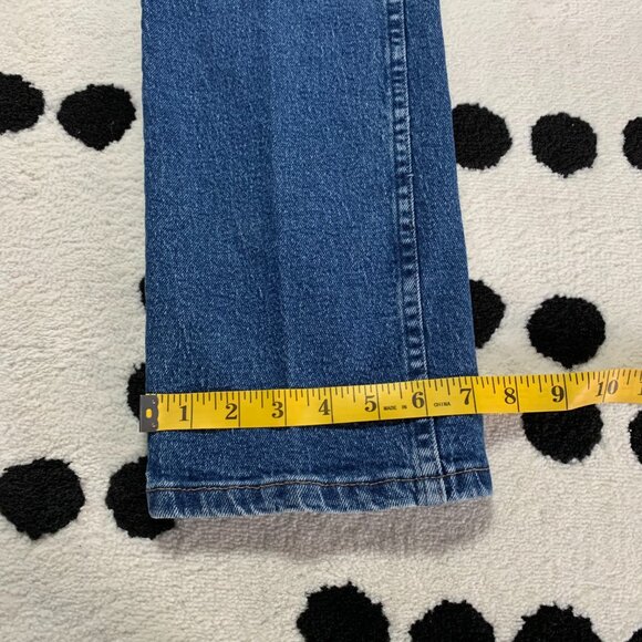 Vintage Wrangler Cowboy Cut Faded Dark Denim Straight Leg Western Jeans - Picture 11 of 12